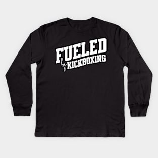 Fueled by kickboxing Kids Long Sleeve T-Shirt